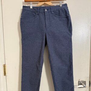 Lululemon ABC Pant Slim Tech Canvas 29" Heathered Deep Navy - 28